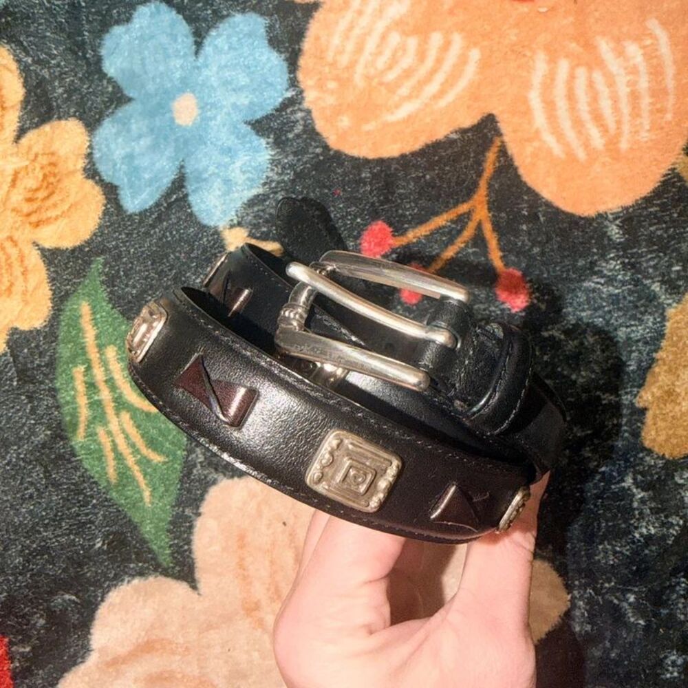 Vintage Fossil Genuine Leather Belt - Boho Western Classic L